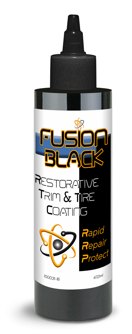 Fusion Black Trim & Tire Coating 16oz – Plastic, Rubber & Tire Restorer